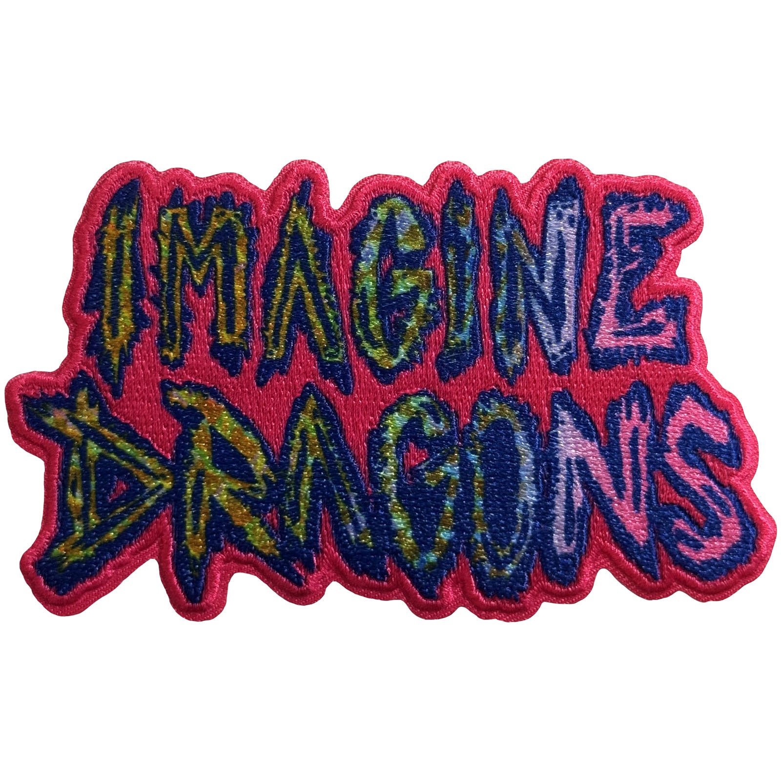 Imagine Dragons Woven Patch: Rainbow Logo