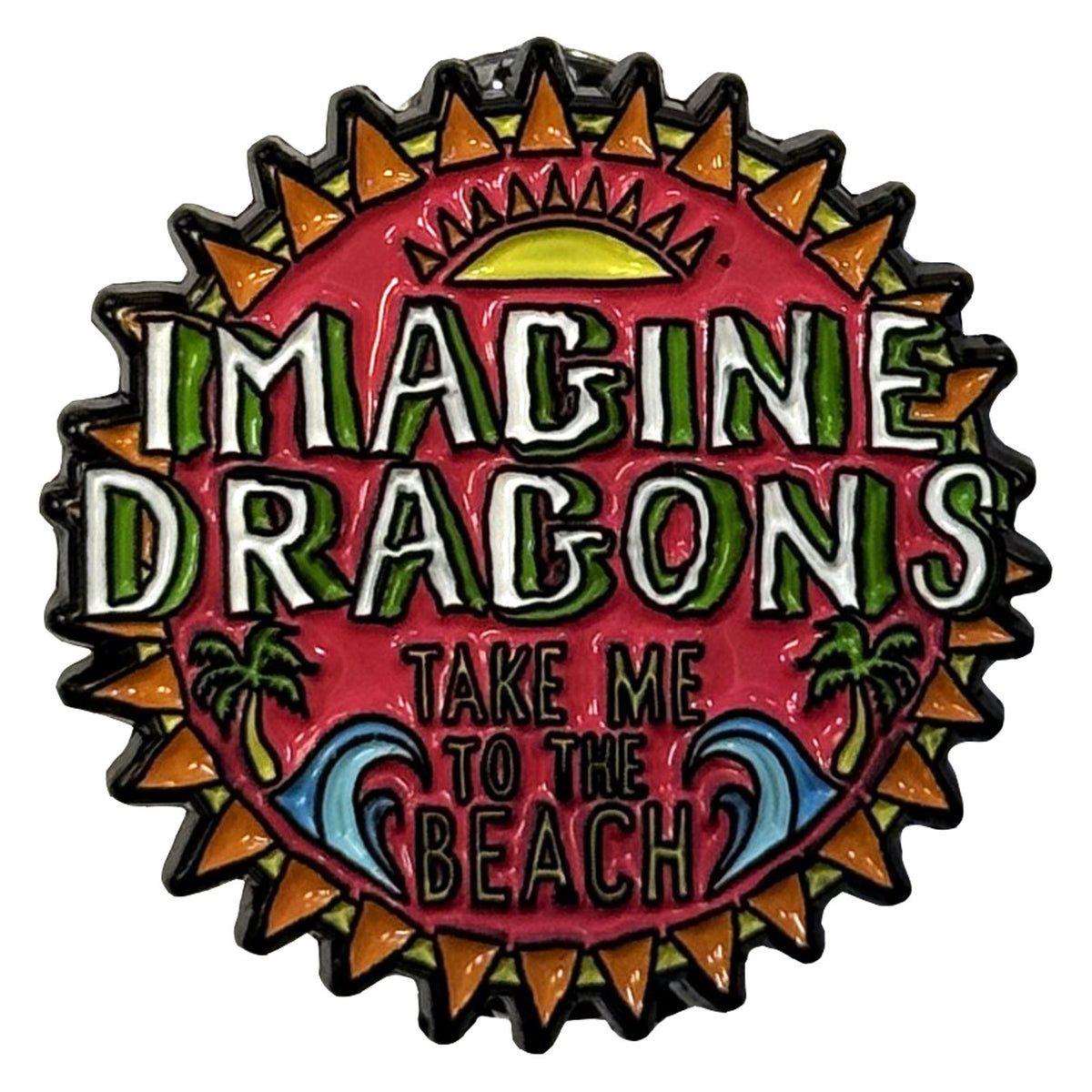 Imagine Dragons Pin Badge: Take Me To The Beach