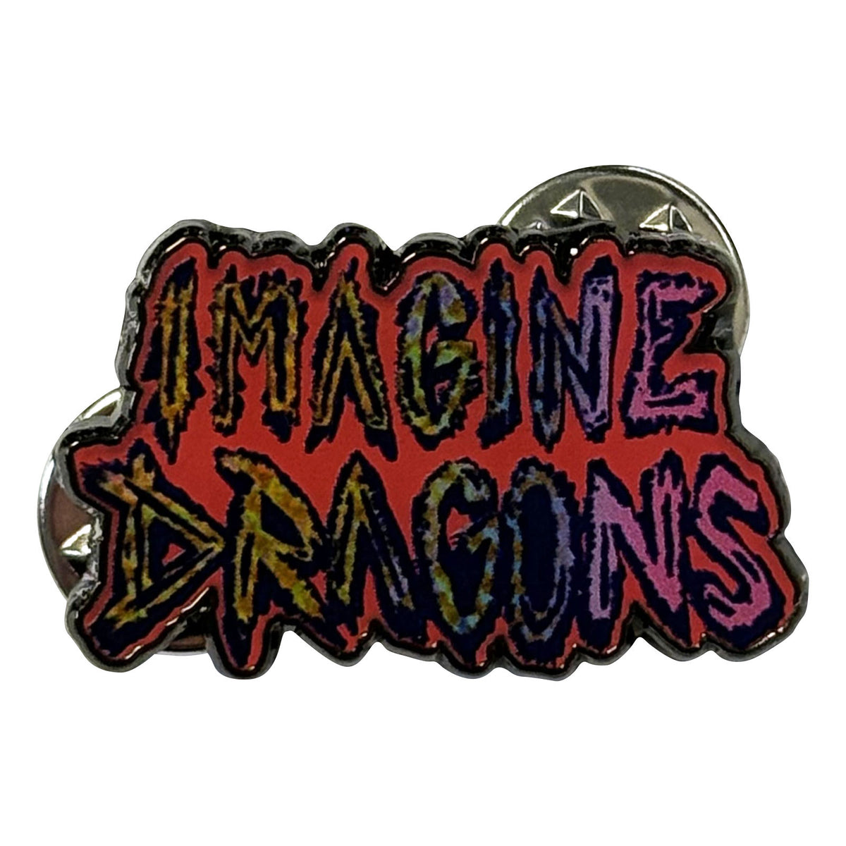 Imagine Dragons Pin Badge: Rainbow Logo