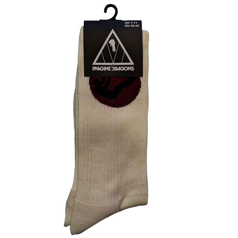 Imagine Dragons Unisex Terry Socks: Mercury (Natural) (UK Size 7 - 11)