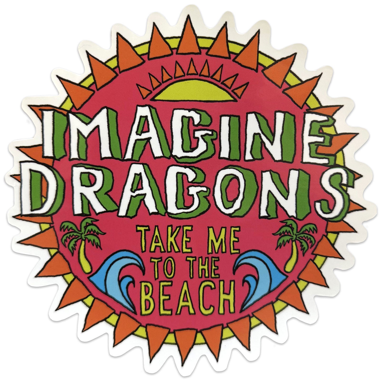 Imagine Dragons Sticker: Take Me To The Beach