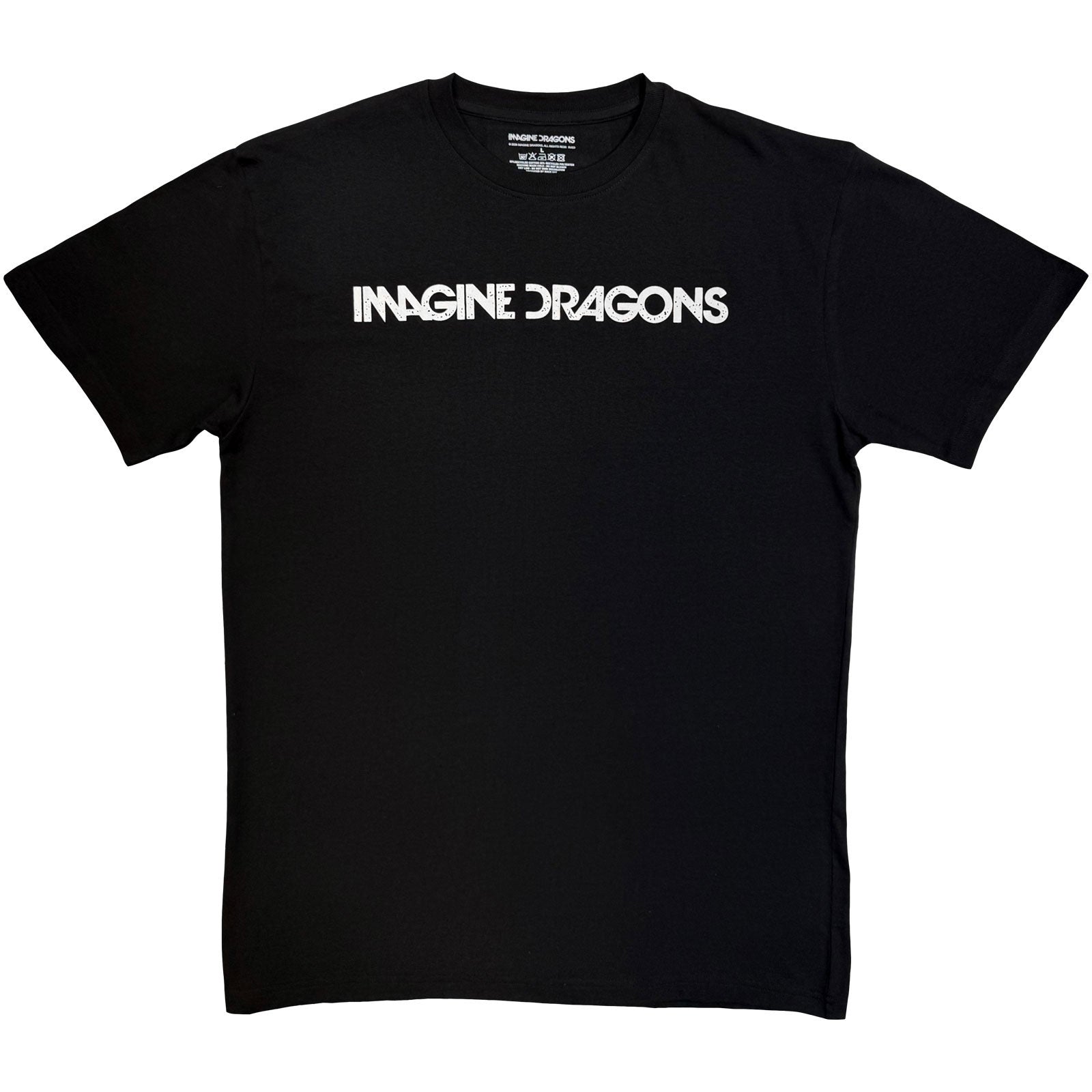 Imagine Dragons Unisex T-Shirt: Logo Mono (Black)