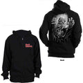 Iron Maiden Unisex Zipped Hoodie: No Prayer (Black) (Back Print)