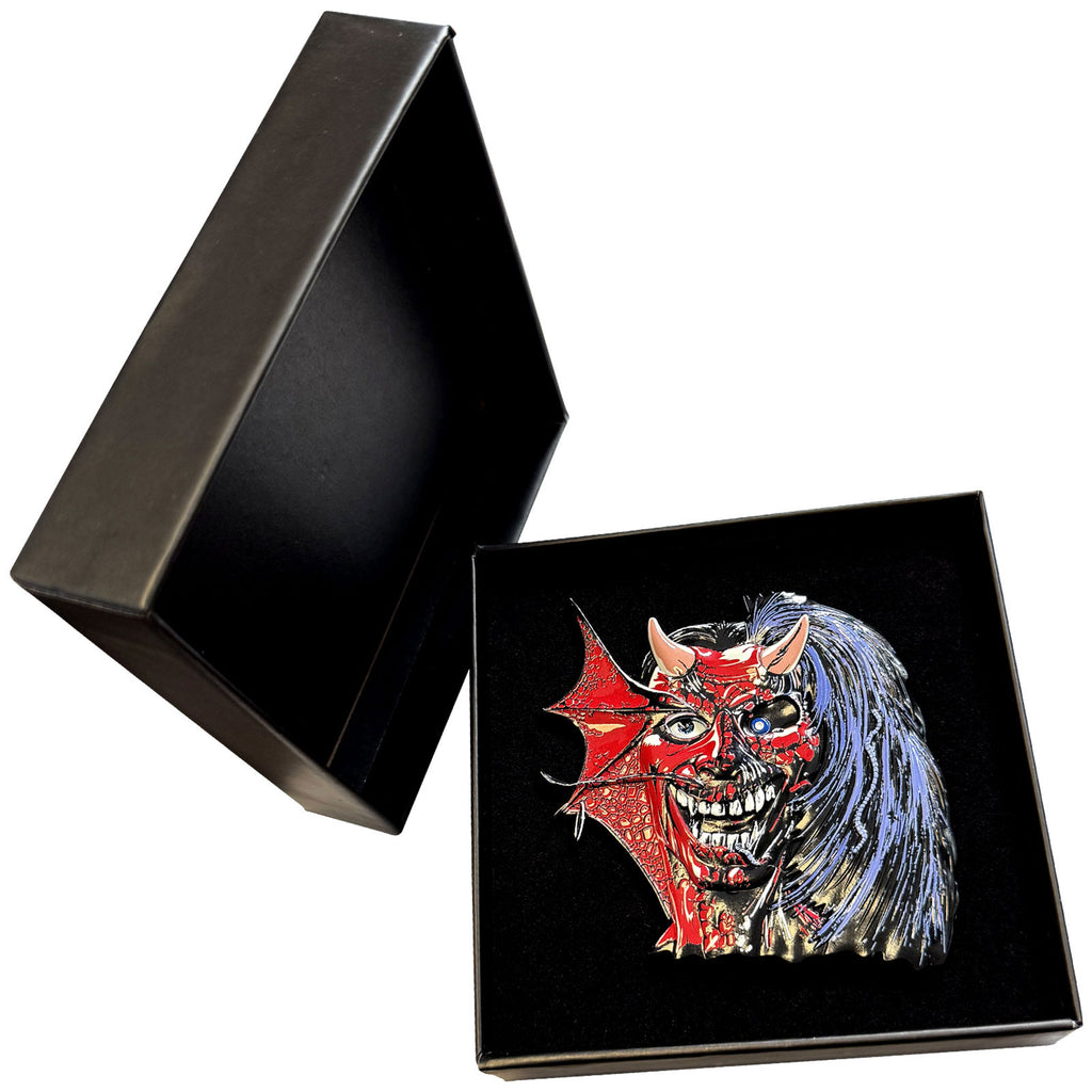 Iron Maiden Pin Badge: Purgatory Eddie Large