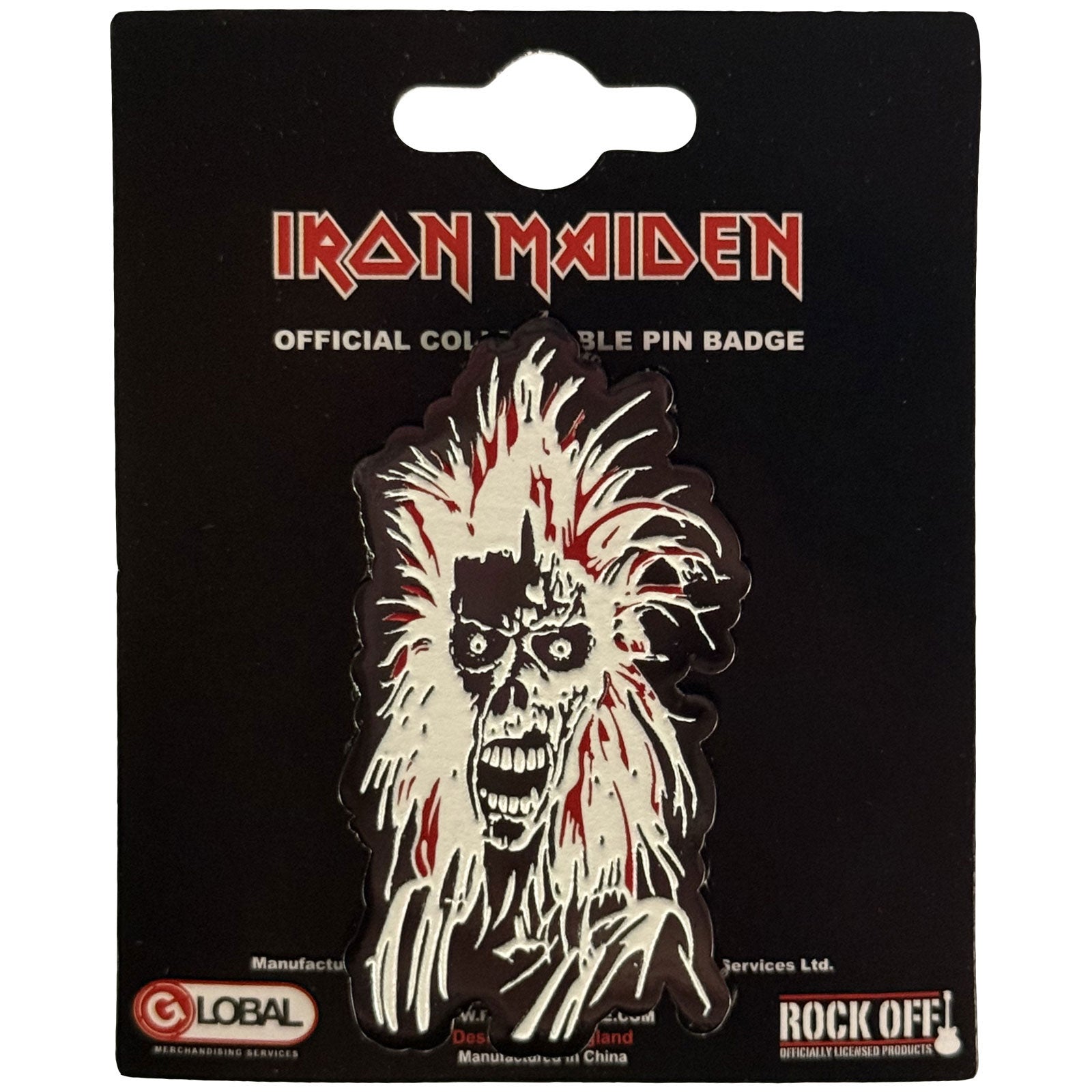 Iron Maiden Pin Badge: Eddie
