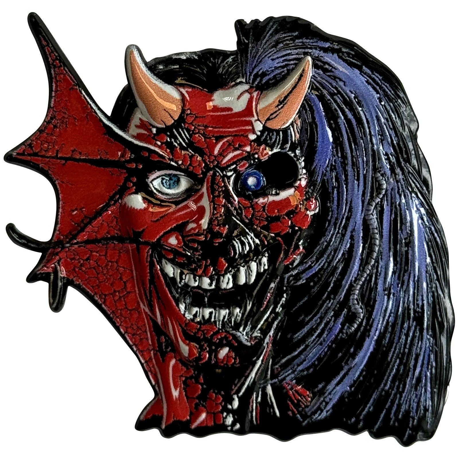 Iron Maiden Pin Badge: Purgatory Eddie