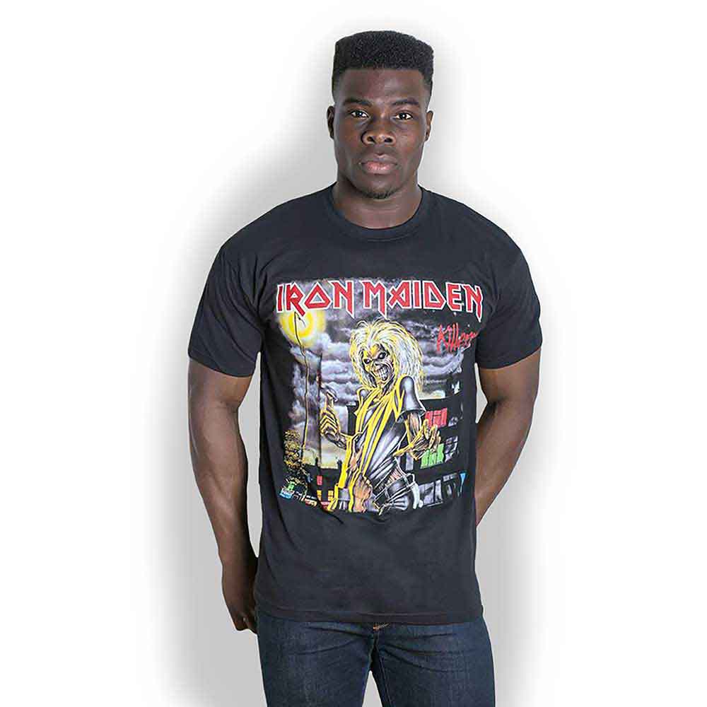 Iron Maiden Unisex T-Shirt: Killers Cover (Black)