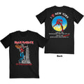 Iron Maiden Unisex T-Shirt: The Beast In New York (Black) (Back Print)