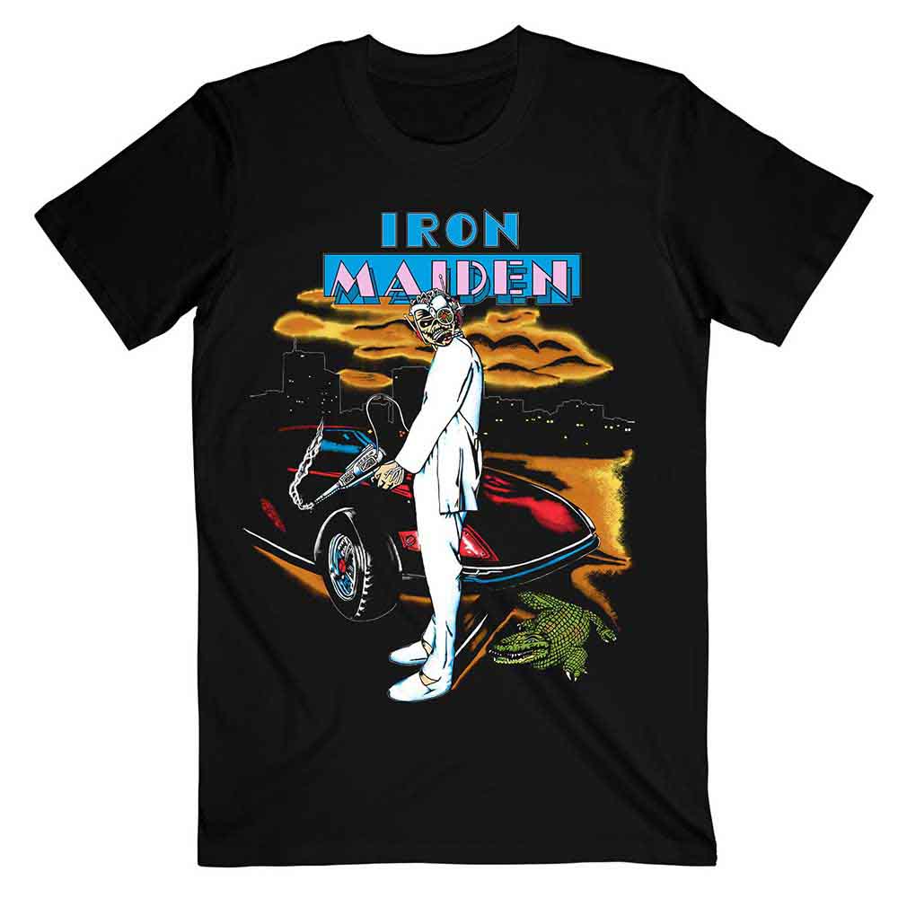 Iron Maiden Unisex T-Shirt: Vice Is Nice (Black) (Back Print)