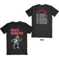 Iron Maiden Unisex T-Shirt: Autumn Tour 1980 (Black) (Back Print)