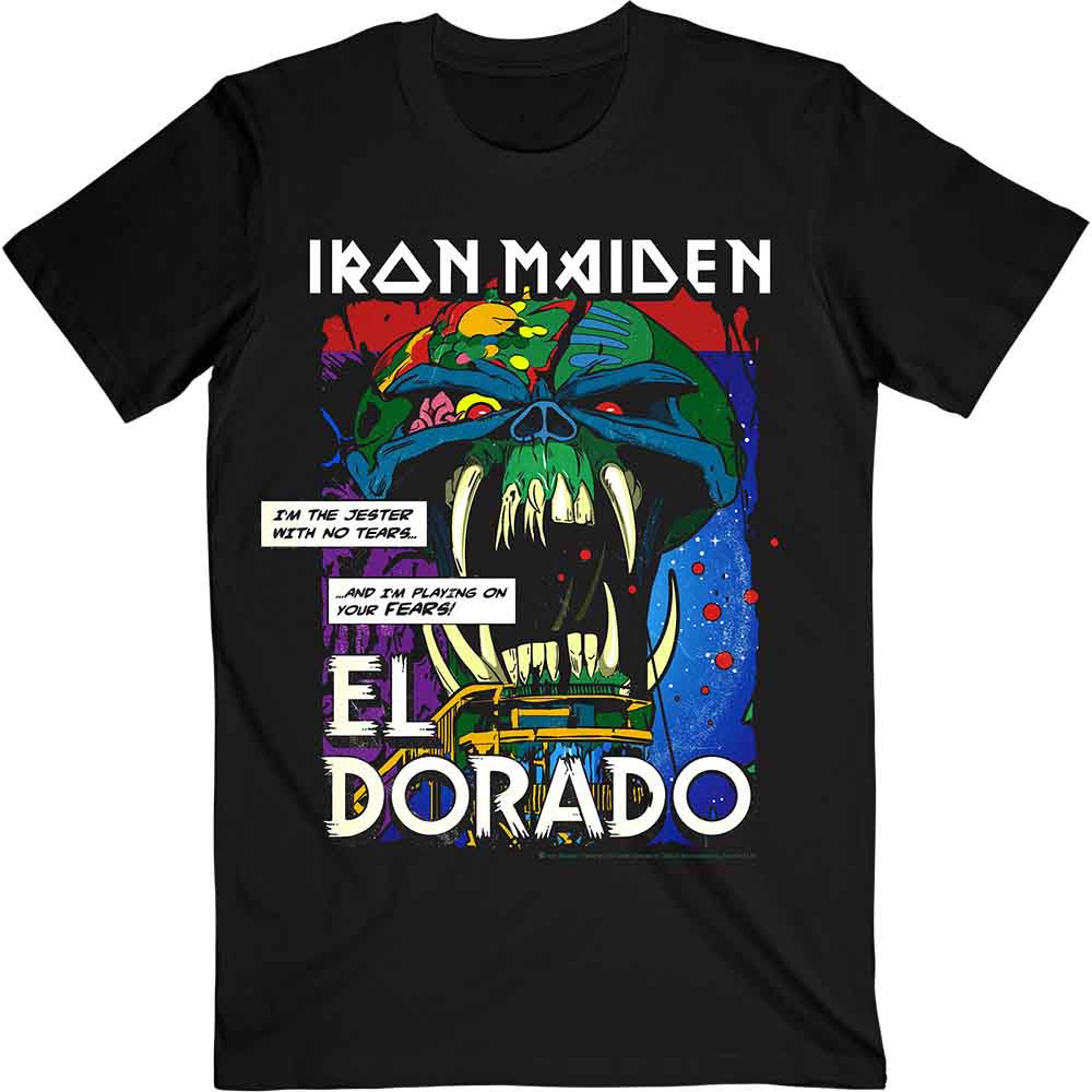 Iron Maiden Unisex T-Shirt: El Dorado (Black)