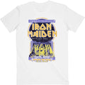 Iron Maiden Unisex T-Shirt: Powerslave Japan Flyer (White)