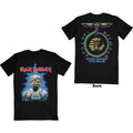 Iron Maiden Unisex T-Shirt: World Slavery Tour '84 - '85 (Black) (Back Print)