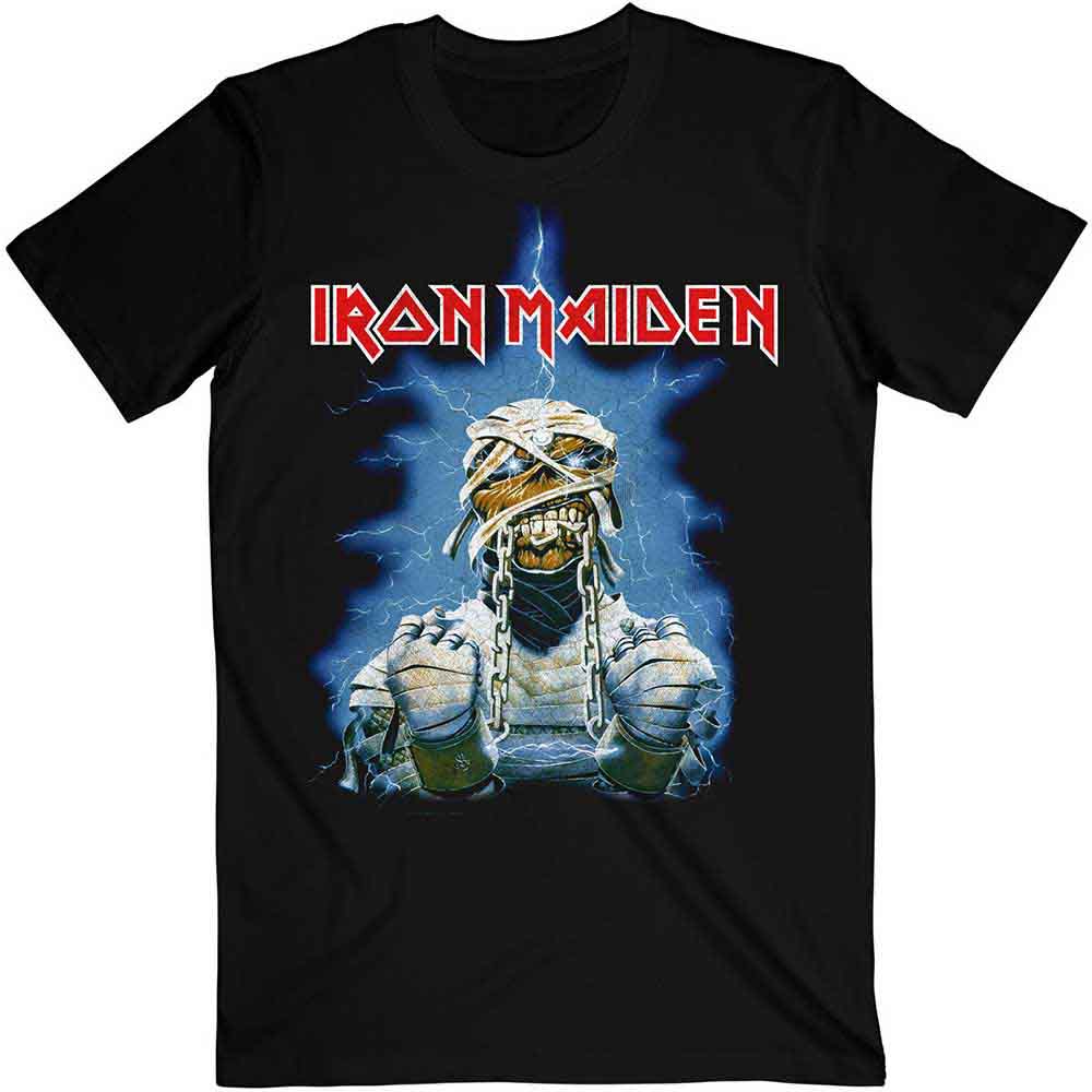 Iron Maiden Unisex T-Shirt: World Slavery Tour '84 - '85 (Black) (Back Print)