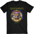 Iron Maiden Unisex T-Shirt: Powerslave Mummy Circle (Black)