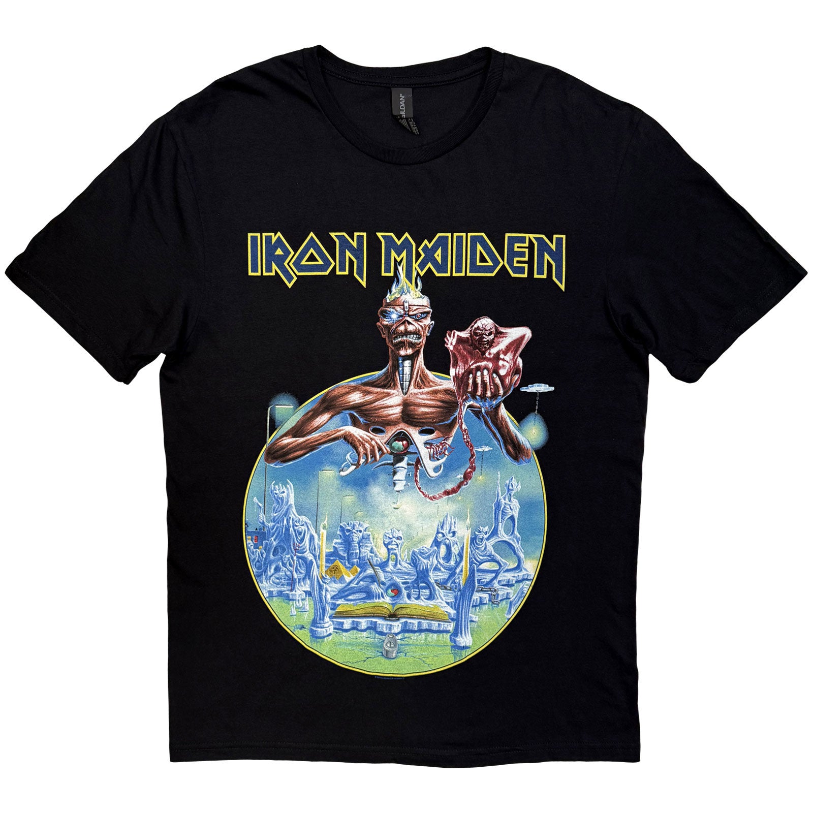 Iron Maiden Unisex T-Shirt: England 2014 Tour (Black) (Back Print)