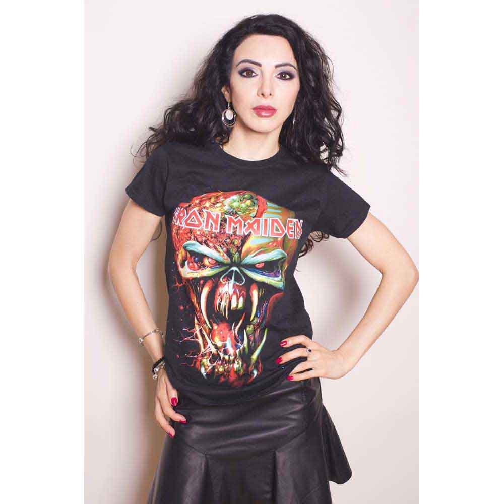 Iron Maiden Ladies T-Shirt: Final Frontier (Black) (Skinny Fit)