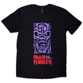 Iron Maiden Unisex T-Shirt: Est. 1975 Stamp Logo Purple (Black)