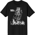 Iron Maiden Unisex T-Shirt: Est. 1975 Holy Smoke Flames Crop (Black)