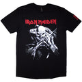 Iron Maiden Unisex T-Shirt: 50 Trooper Charge White (Black) (Sleeve Print)