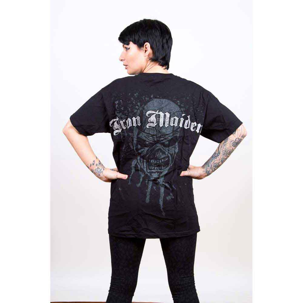 Iron Maiden Unisex T-Shirt: Sketched Trooper (Black) (Back Print)