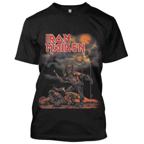 Iron Maiden Unisex T-Shirt: Sanctuary (Black)