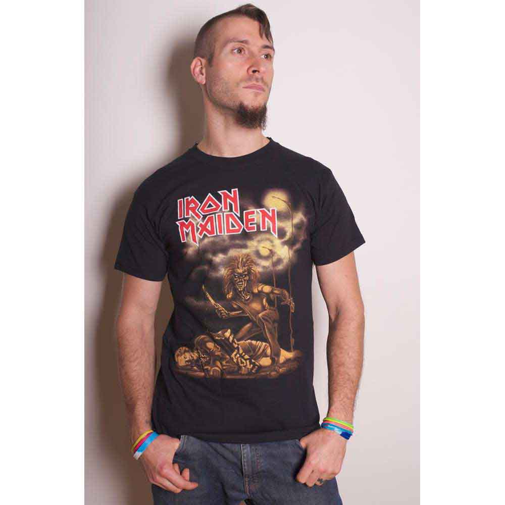 Iron Maiden Unisex T-Shirt: Sanctuary (Black)