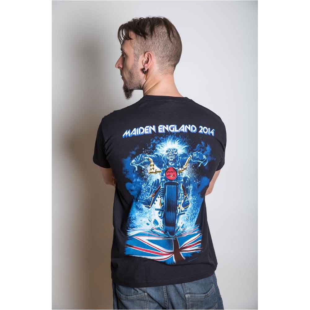 Iron Maiden Unisex T-Shirt: Tour Trooper (Black) (Back Print)