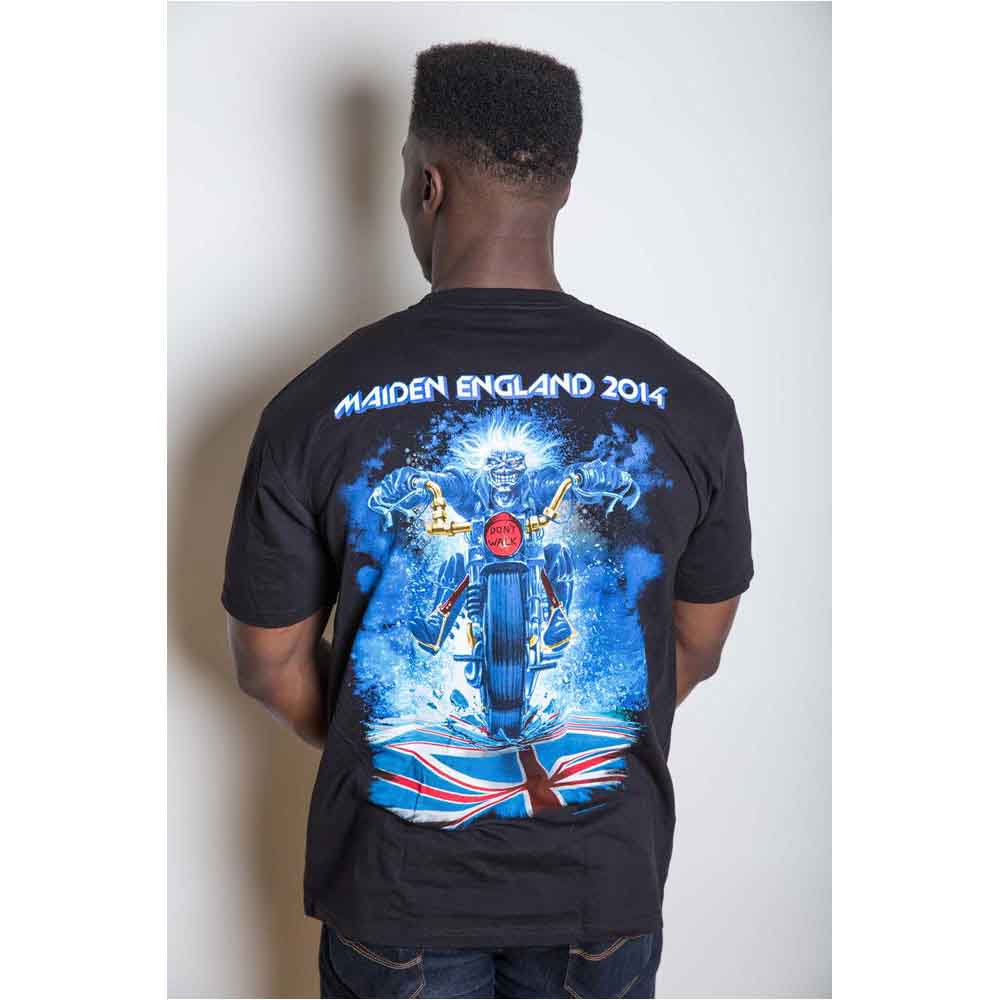 Iron Maiden Unisex T-Shirt: Tour Trooper (Black) (Back Print)