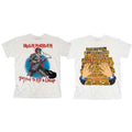 Iron Maiden Unisex T-Shirt: Chicago Mutants (White) (Back Print)