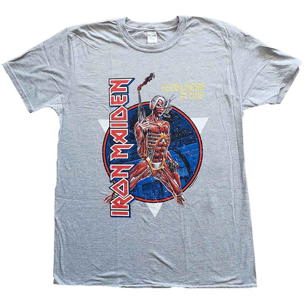 Iron Maiden Unisex T-Shirt: Somewhere in Time (Grey)