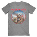 Iron Maiden Unisex T-Shirt: Trooper Vintage Circle (Grey)