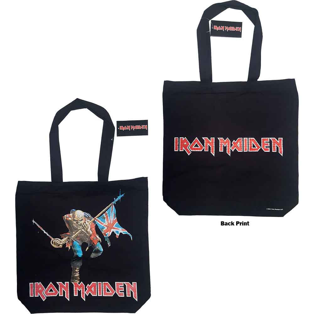 Iron Maiden Cotton Tote Bag: Trooper (Multicolour) (Back Print)
