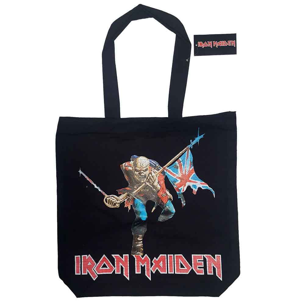 Iron Maiden Cotton Tote Bag: Trooper (Multicolour) (Back Print)