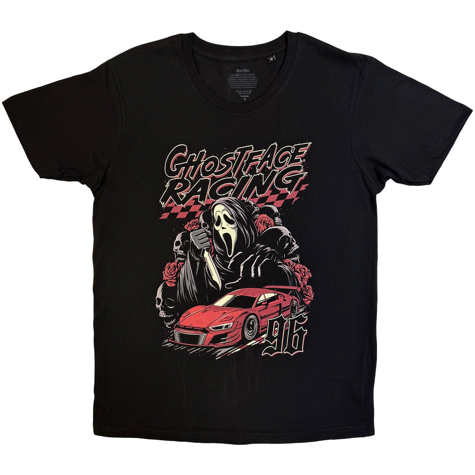 Ghostface Unisex T-Shirt: Racing 96 (Black)