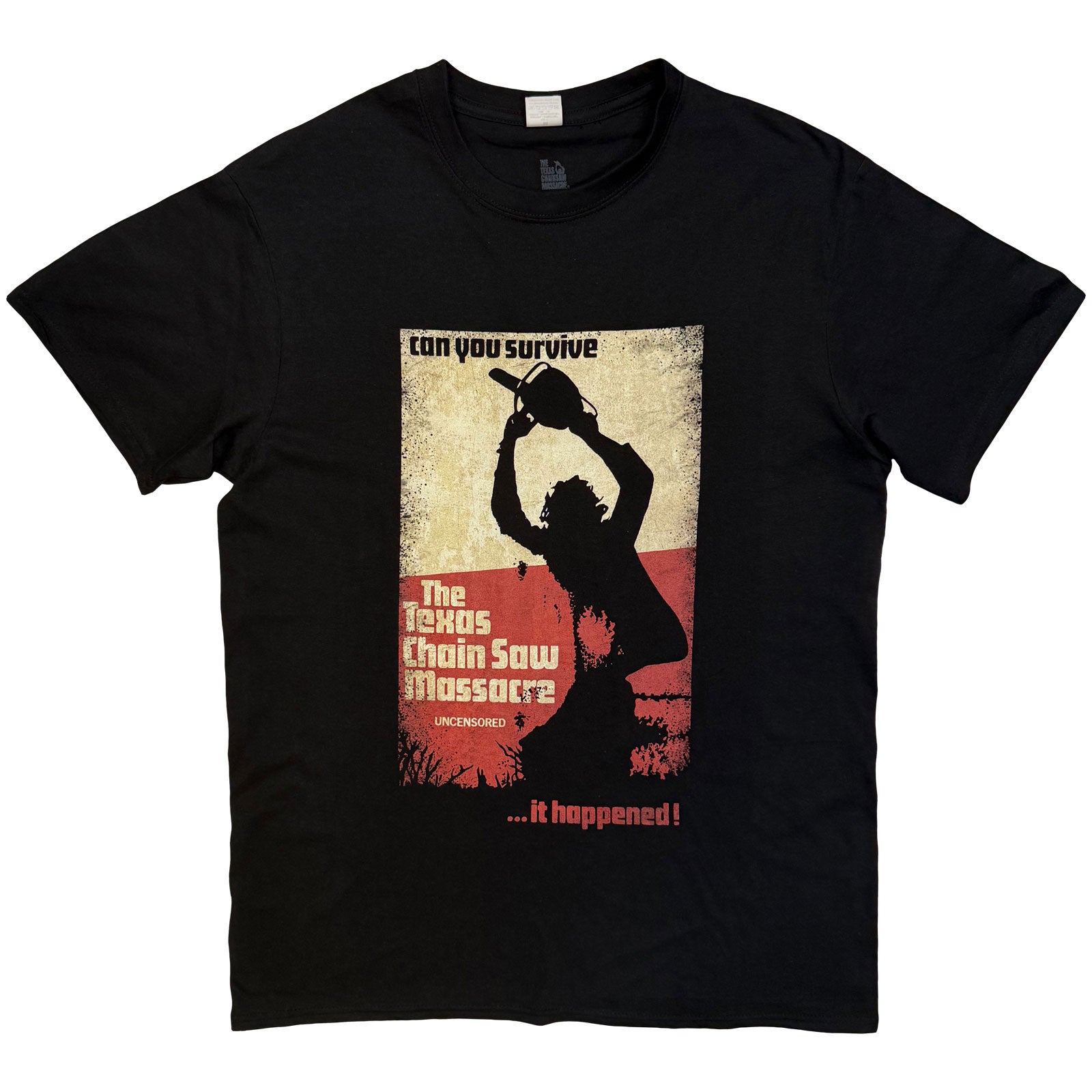 The Texas Chainsaw Massacre Unisex T-Shirt: Who Will Survive (Black)