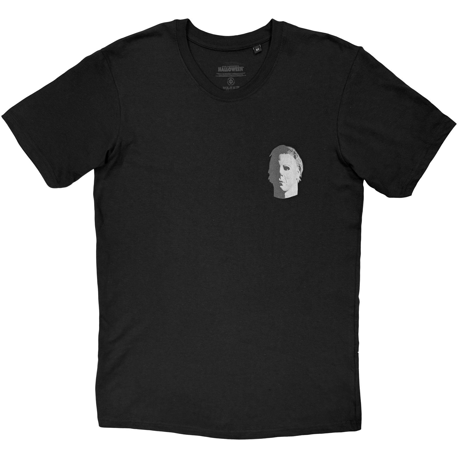 Halloween Unisex T-Shirt: Myers Not A People Person (Back Print) (Black)