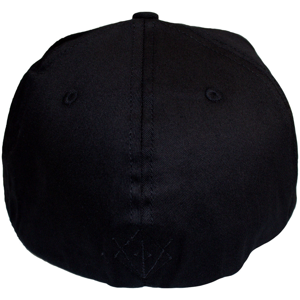 In Flames Unisex Snapback Cap: Black Logo (Black) (Back Print)