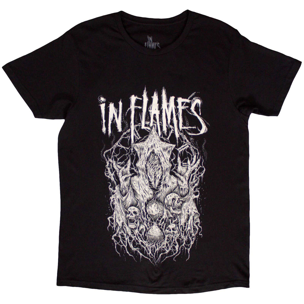 In Flames Unisex T-Shirt: Buried in Time (Black) (Back Print)