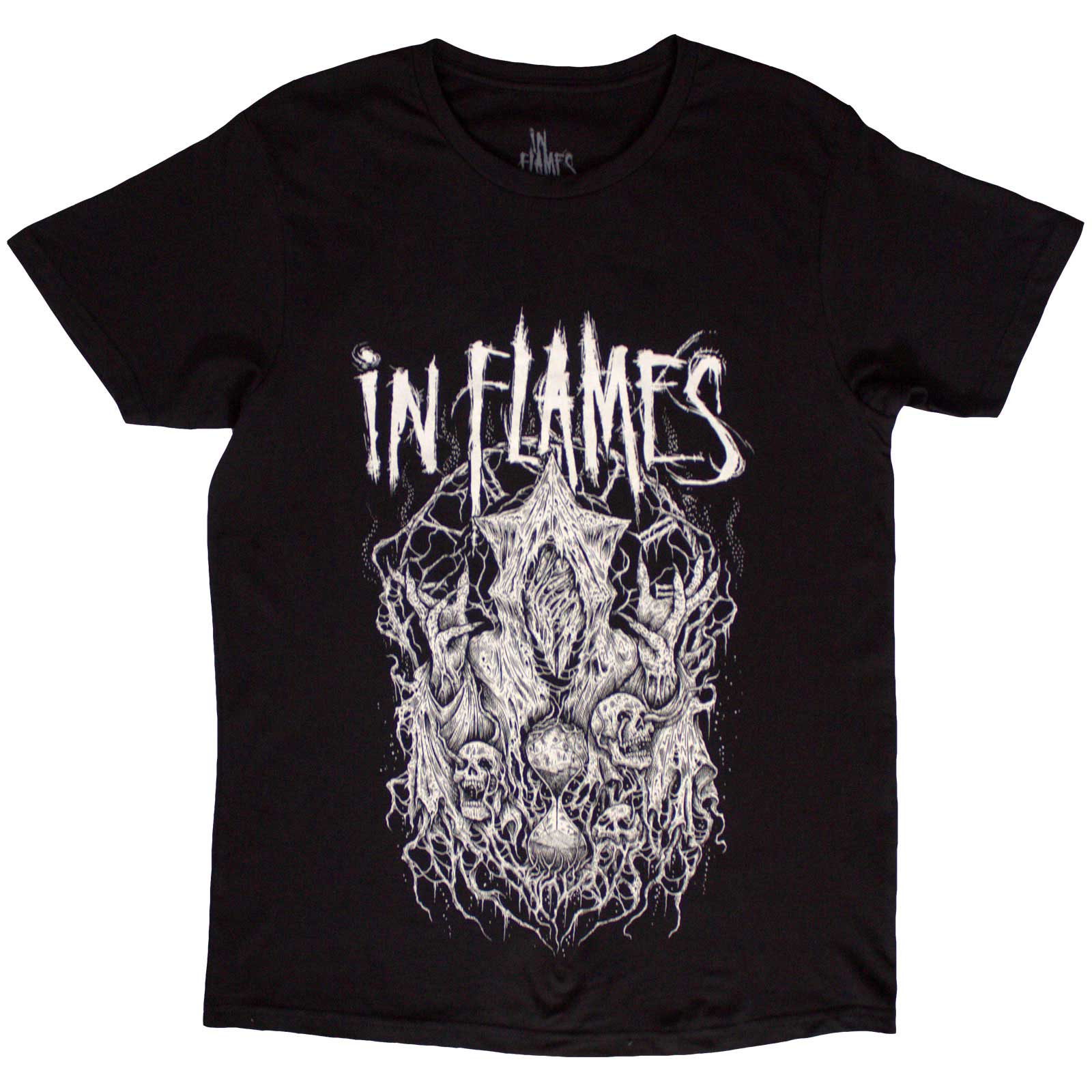 In Flames Unisex T-Shirt: Buried in Time (Black) (Back Print)