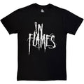 In Flames Unisex T-Shirt: Logo Mono (Black)