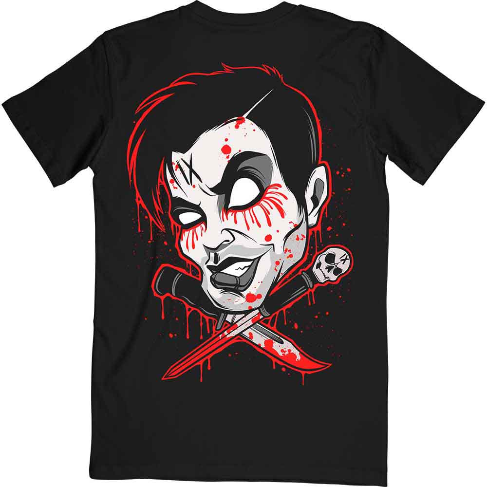 Ice Nine Kills Unisex T-Shirt: Cross Swords (Black) (Back Print)