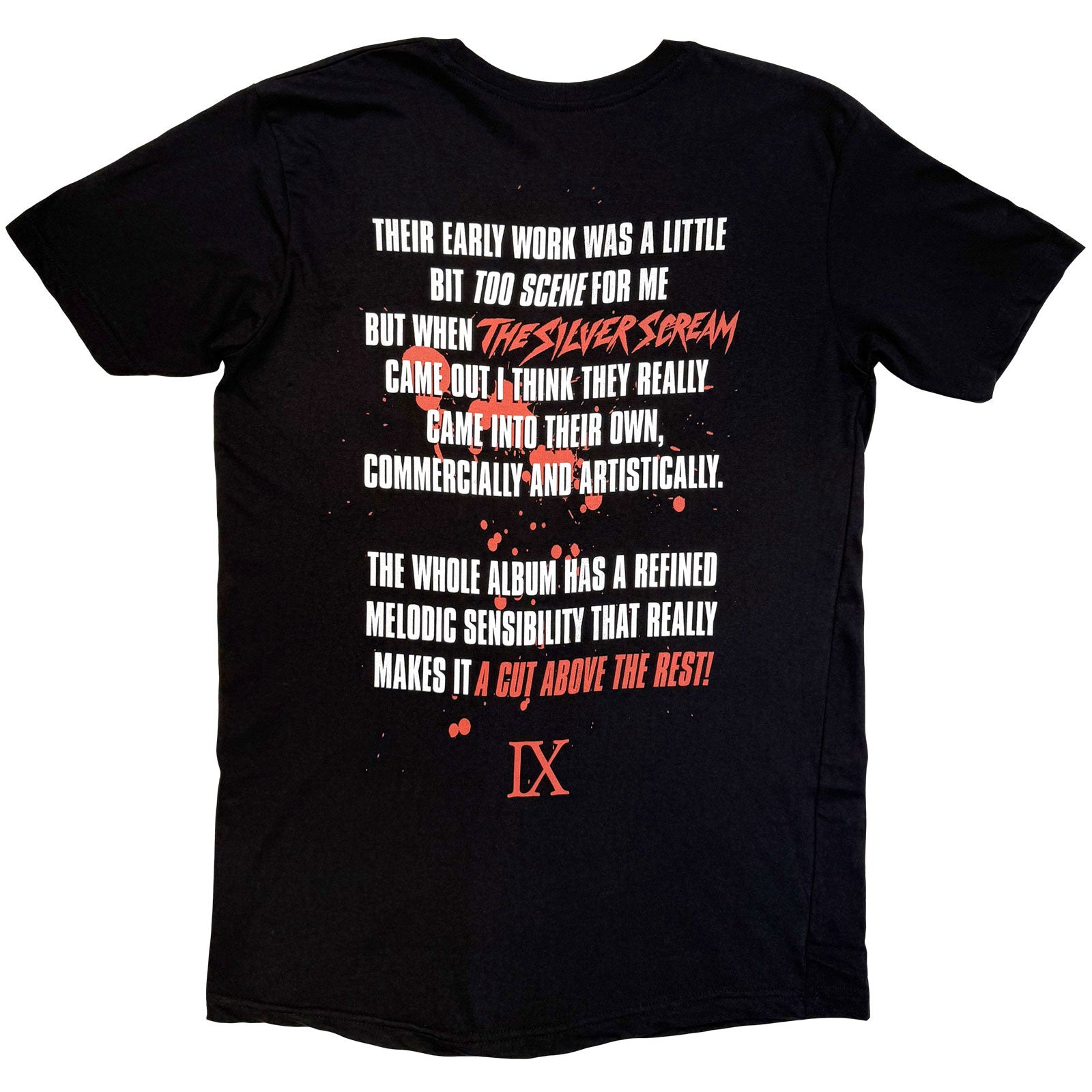 Ice Nine Kills Unisex T-Shirt: American Psycho (Black) (Back Print)