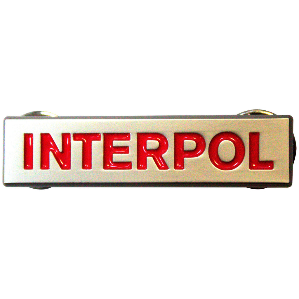 Interpol Pin Badge: Text Logo