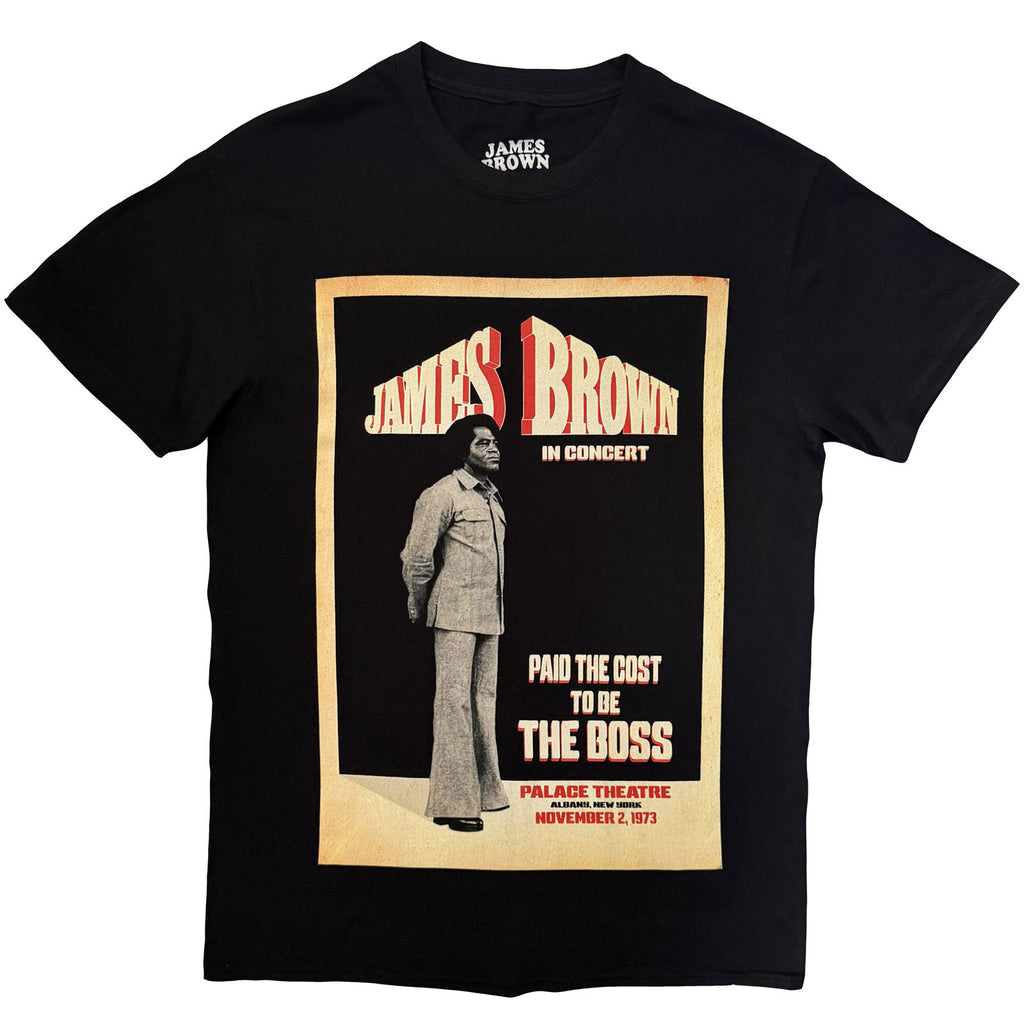 James Brown Unisex T-Shirt: The Boss (Black)