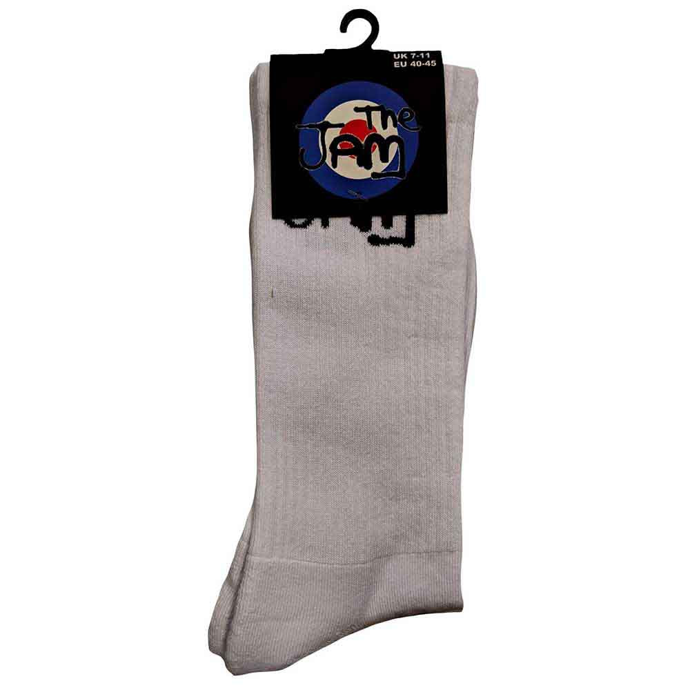 The Jam Unisex Ankle Socks: Logo (White) (UK Size 7 - 11)