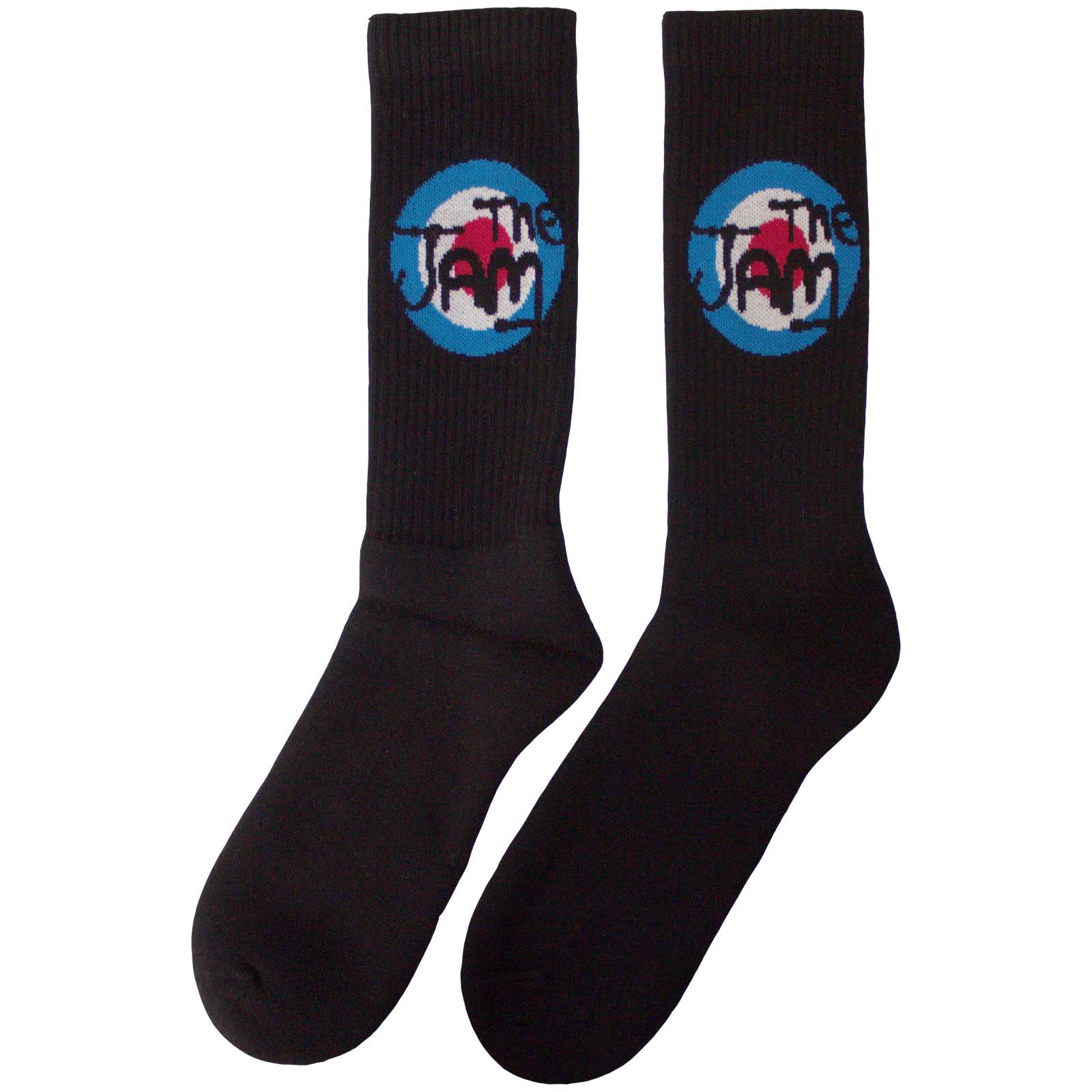 The Jam Unisex Terry Socks: Target Logo (Black)