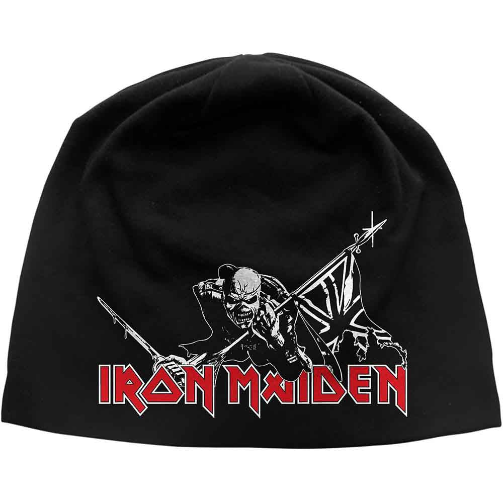 Iron Maiden Unisex Beanie Hat: The Trooper (Black)