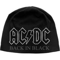 AC/DC Unisex Beanie Hat: Back in Black (Black)