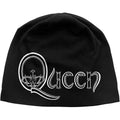Queen Unisex Beanie Hat: Logo JD Print (Black)